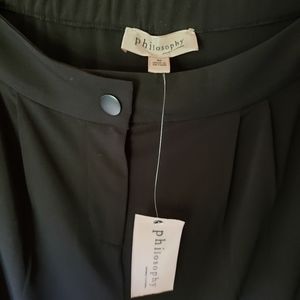 NWT Medium Philosophy Black Dress Pants